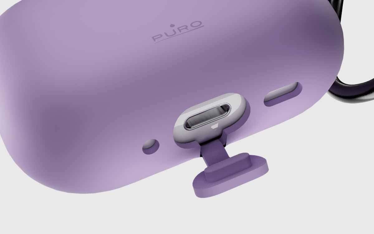 Etui na słuchawki PURO Icon Air do Apple AirPods Pro 3 precyzyjne dopasowanie stabilna konstrukcja ochrona etui ładującego, otwór na złącze USB-C w etui