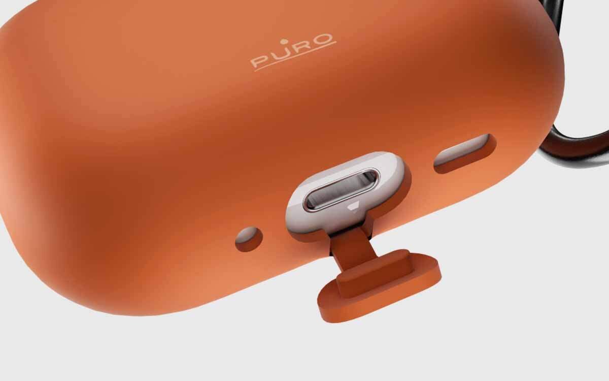 Etui na słuchawki PURO Icon Air do Apple AirPods Pro 3 precyzyjne dopasowanie stabilna konstrukcja ochrona etui ładującego, otwór na złącze USB-C w etui