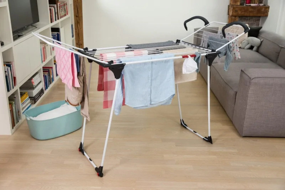 Suszarka na pranie VILEDA Premium 2w1 Biało-czarny Elegancka skuteczność styl design prezentacja wyglad kolor kolorystyka