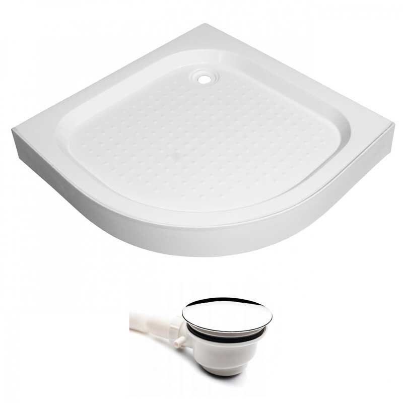 BRODZIK PRYSZNICOWY PÓŁOKRĄGŁY WYSOKI SXL01B BIAŁY 90x90 CM SXL01B-WH-90