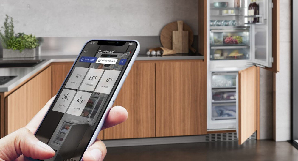 CHŁODZIARKA LIEBHERR KGNsf 573i EASYFRESH zintegrowany moduł połączenie sieć WLAN SmartDeviceBox aplikacja smart Home