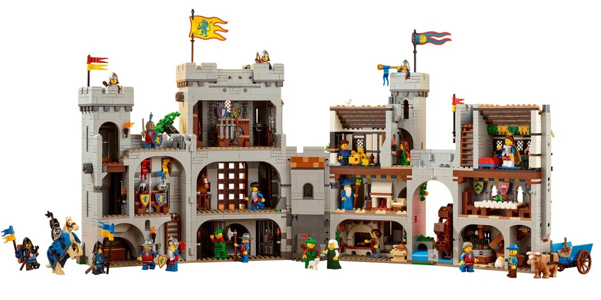 LEGO Icons Zamek rycerzy herbu Lew 10305 Znajdź chwilę dla siebie