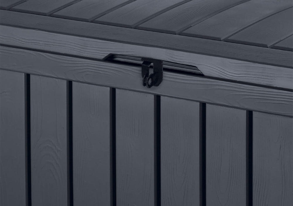 Skrzynia ogrodowa KETER Kentwood Box 0 259152 190L Grafit mozliwosc zastosowania klodki