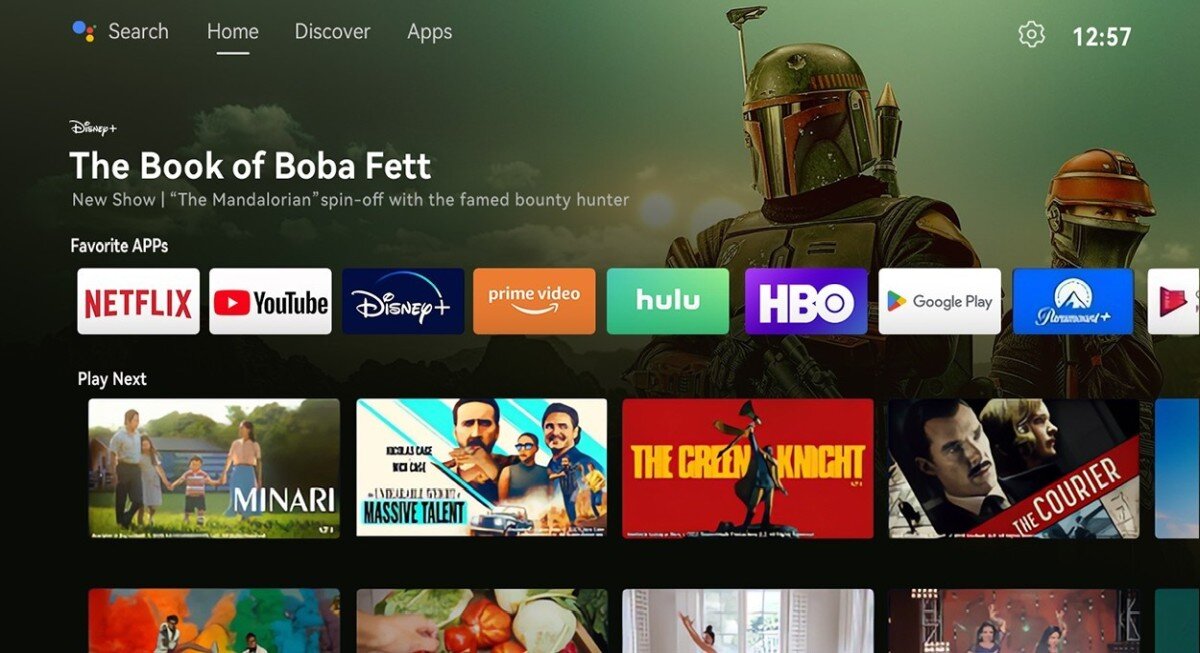 Projektor WANBO T2 Ultra - Android TV 11.0, Intuicyjny interfejs, screen panelu android TV