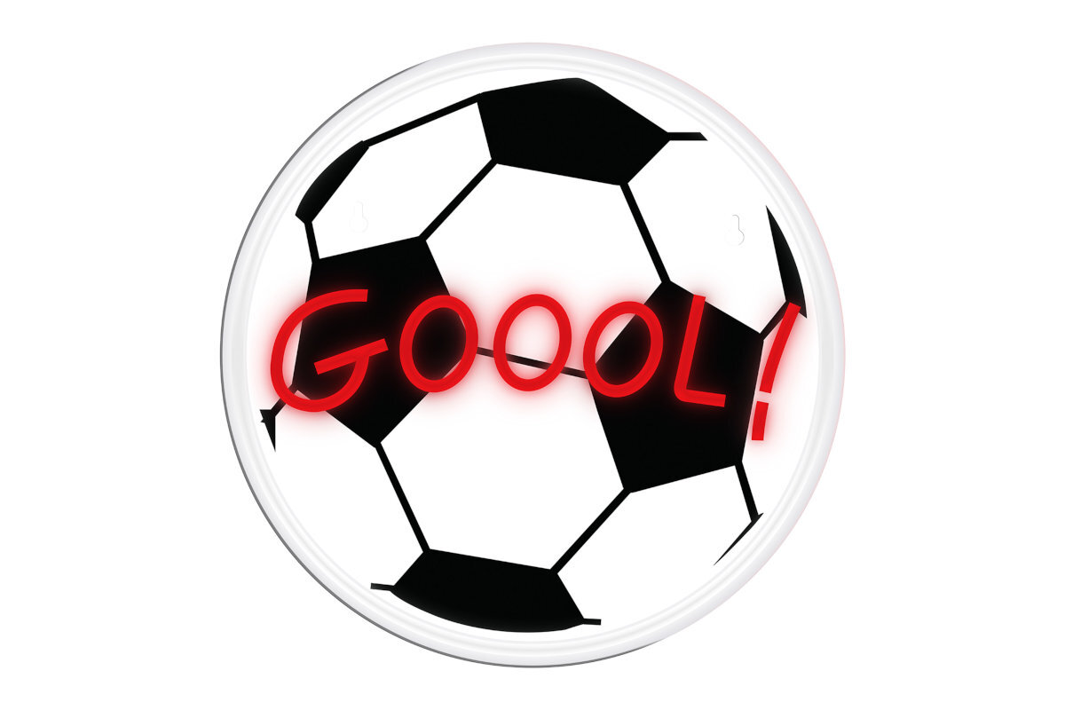 Neon LED MANTA Pilka żywe kolory energooszczędna efektownym oświetleniem podstawie z pleksi