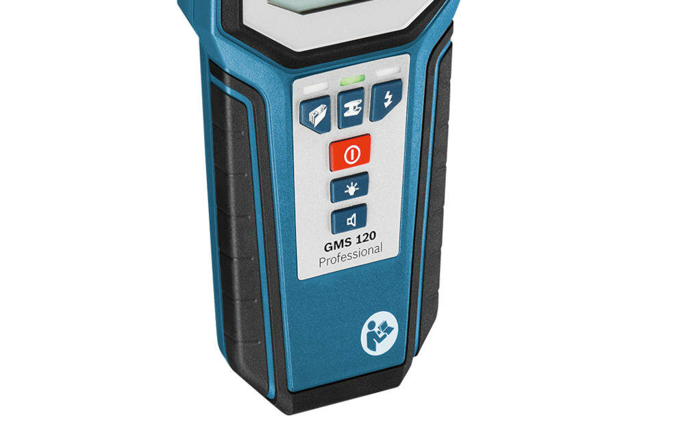 BOSCH Professional GMS 120 sterowanie klawisze obsługa
