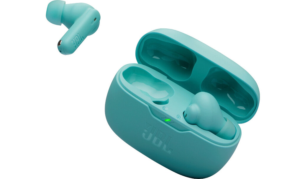 Słuchawki dokanałowe JBL Wave Beam 2 ANC - Dwa urządzenia naraz, słuchawki z etui ładującym