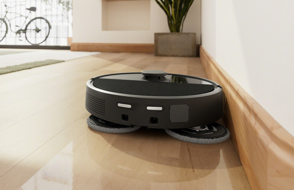 Robot sprzątający IROBOT Roomba Plus 505 Autowash Czarny Maksymalna moc ssąca boczna szczotka gumowa szczotka zabrudzenia Obrotowe pady mopujące DualClean™ zadowalające rezultaty