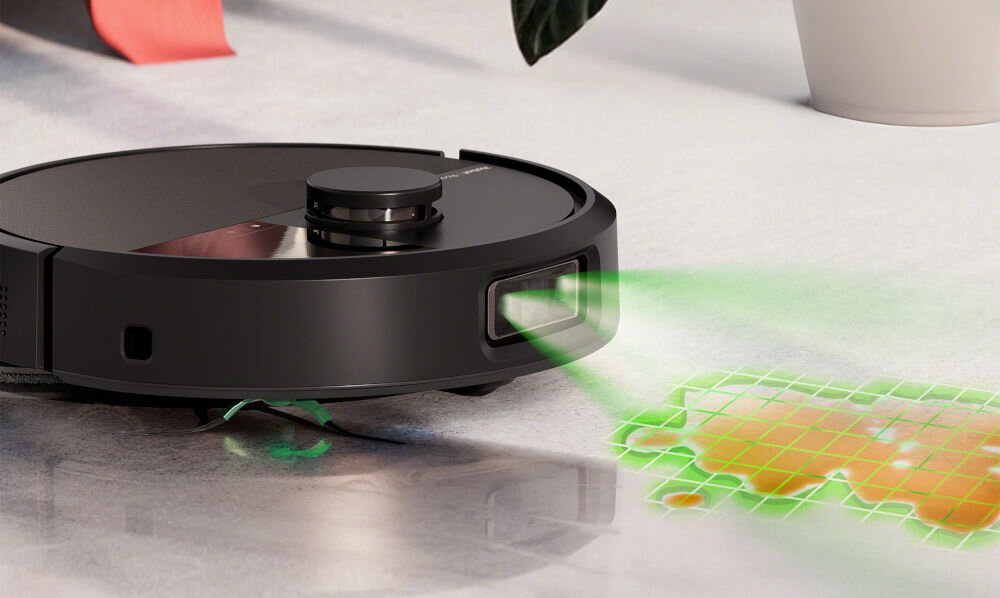 Robot sprzątający IROBOT Roomba Plus 505 Autowash Czarny identyfikacja zabrudzeń Technologia Dirt Detect™ lekkie zanieczyszczenia uporczywe plamy