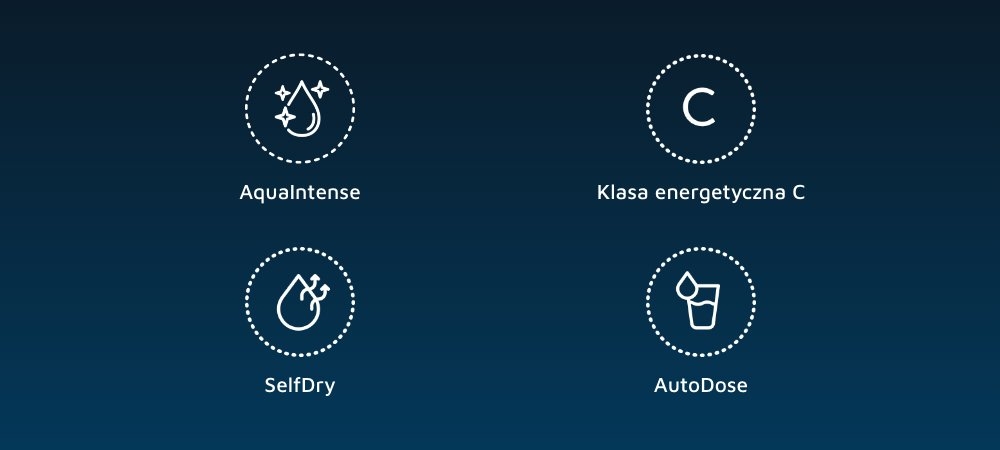 ZMYWARKA BEKO BDIS38040A AquaIntense intensywny strumień wody skuteczne usuwanie zabrudzeń naczynia czyste oszczędność energii wydajność SelfDry automatyczne uchylanie drzwi szybsze suszenie mniejsze zużycie energii AutoDose automatyczne dozowanie detergentu skuteczne mycie wygoda oszczędność czasu ekologiczne rozwiązanie