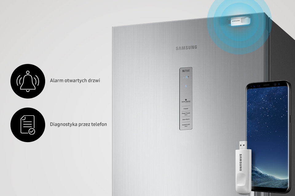 Samsung Zdalne monitorowanie pracy zamrażarki. Smart Dongle Samsung Zdalne monitorowanie pracy zamrażarki. Smart Dongle