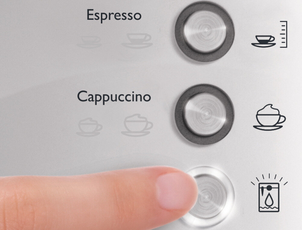 Ekspres BREVILLE Prima Latte VCF045X Srebrny Łatwość użytkowania kawa możliwości espresso cappuccino latte