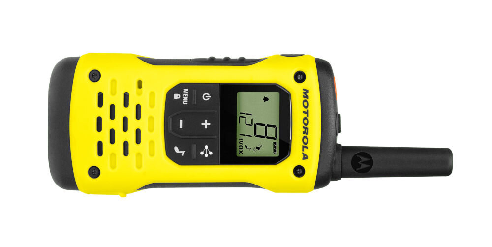 Radiotelefon MOTOROLA Talkabout T92 H20 przycisk alarmowy, gwizdek, latarka led