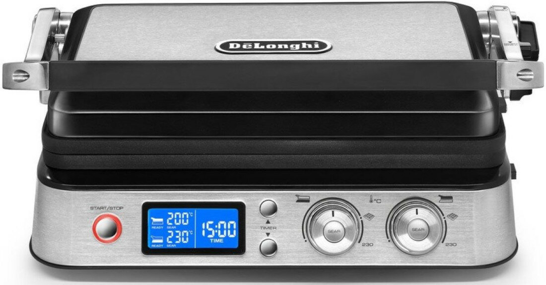 Grill elektryczny DELONGHI CGH 1020 D kontrola temperatury