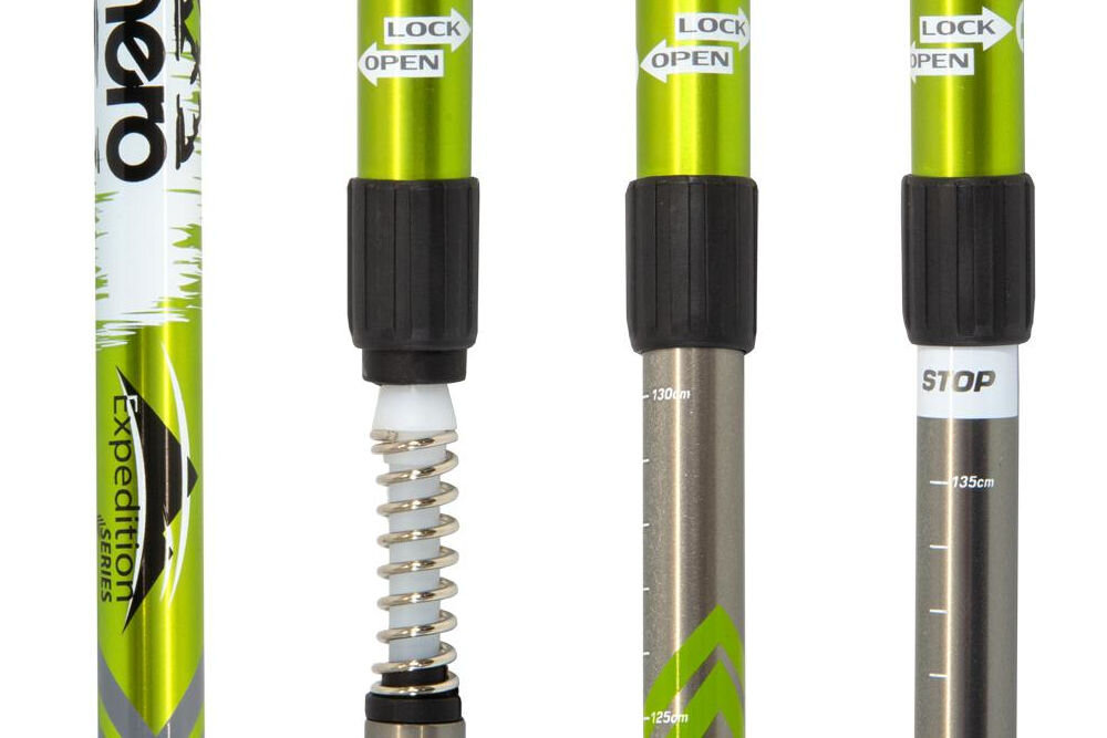 Kijki do nordic walking ENERO Expedition Vizari (135 cm) waga długość aluminium 6061