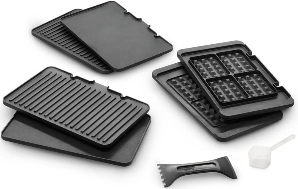 Grill elektryczny DELONGHI CGH1030D zestaw wyposazenie akcesoria komplet