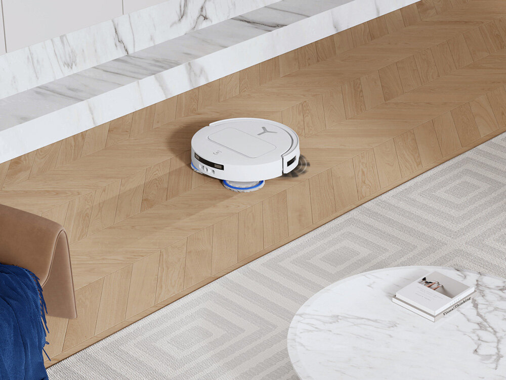 Robot sprzątający ECOVACS Deebot T50 Pro Omni Biały Wydajne zasilanie Akumulator Li-Ion pojemność czas pracy automatycznie wraca do stacji