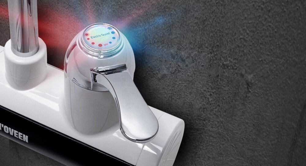 Przepływowy podgrzewacz wody NOVEEN PTL 1001 obsługa dźwignia kontrola precyzja