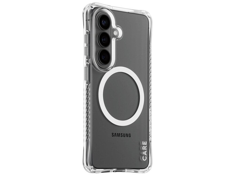 Etui CARE by PanzerGlass Samba Transparent Qi - ochrona narożników, ładowanie Qi, trwałe materiały