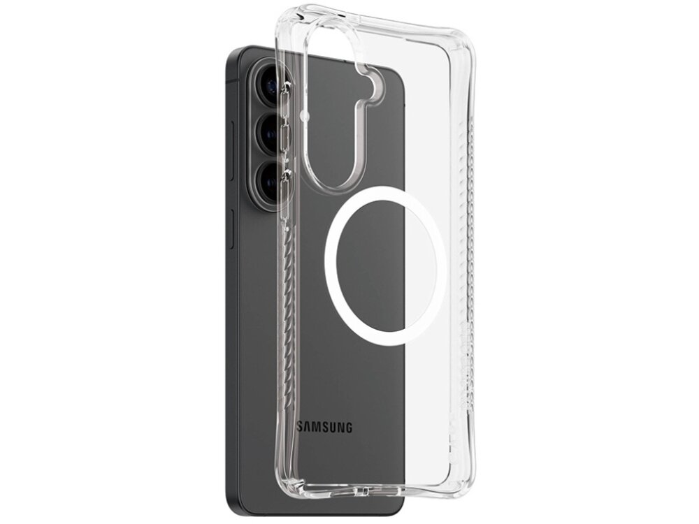 Etui CARE by PanzerGlass Samba Transparent Qi - ochrona narożników, ładowanie Qi, trwałe materiały