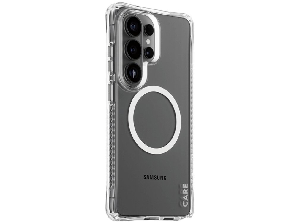 Etui CARE by PanzerGlass Samba Transparent Qi - smukłe etui, elegancki design, pewny chwyt