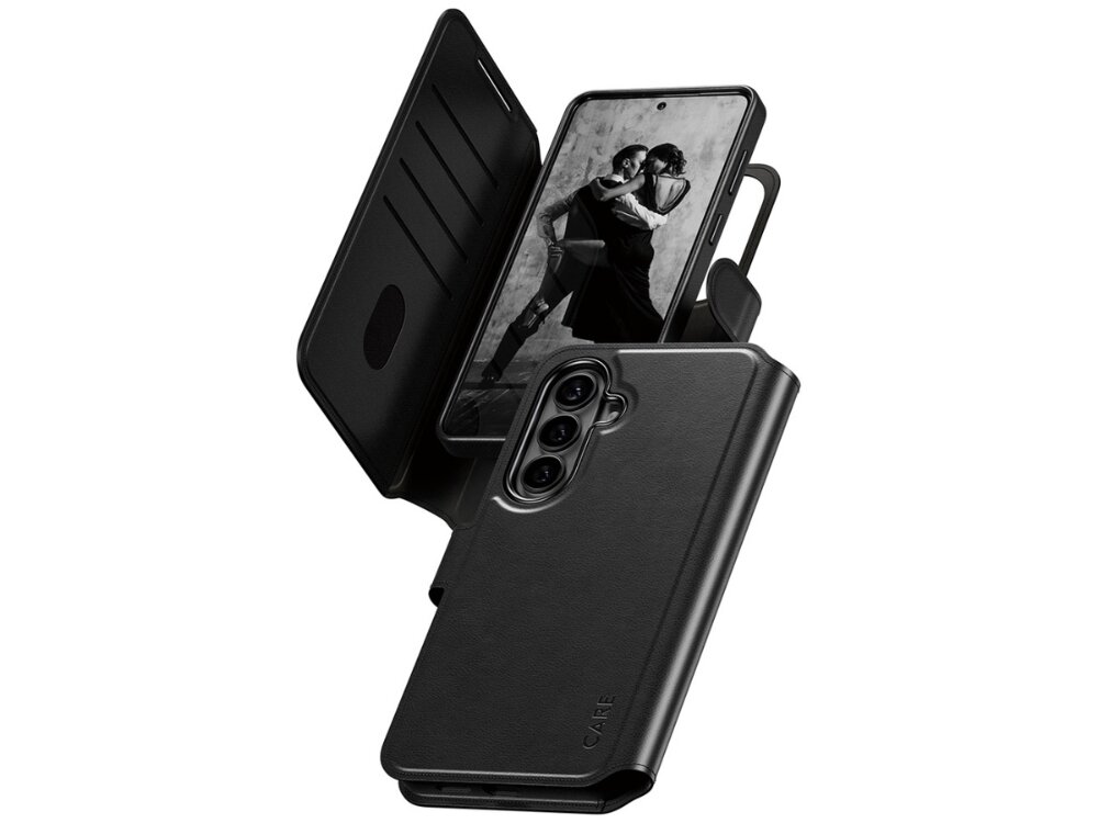 CARE Tango 2w1 Wallet - portfel i etui, skóra wegańska, kompatybilne z Qi