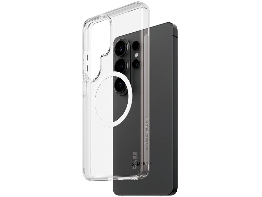 Etui PANZERGLASS Care Urban Explorer Qi Transparentne etui ochronne z białymi akcentami do Samsung Galaxy S 2026 kompatybilne z Qi
