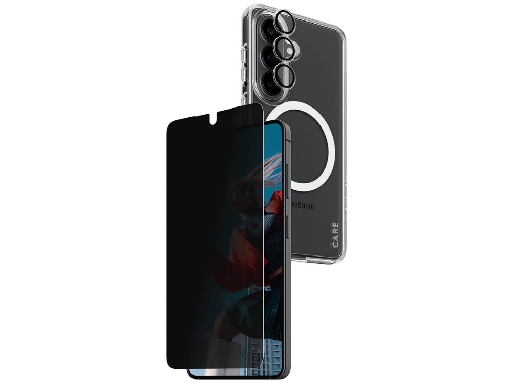 Zestaw ochronny 3 w 1 z filtrem prywatności do Samsung Galaxy S 2026