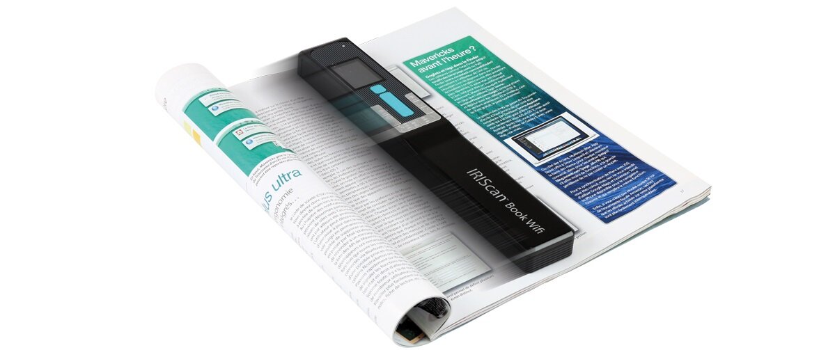 Skaner IRIS IRIScan Book 5 Wifi Czarny Łatwy w obsłudze