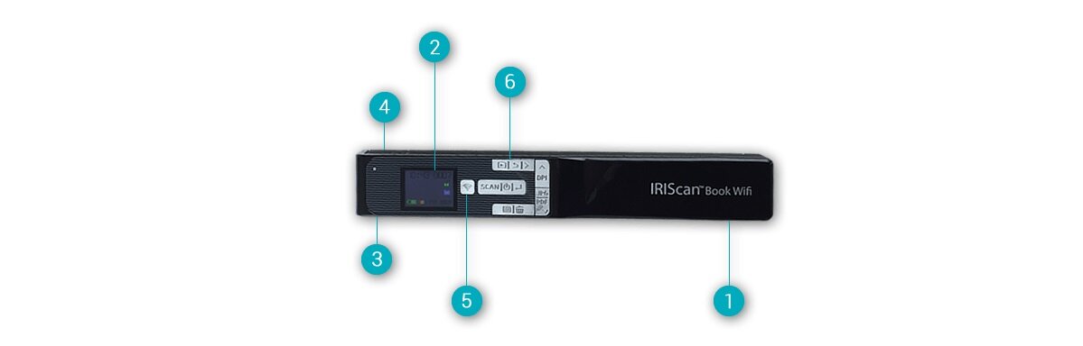 Skaner IRIS IRIScan Book 5 Wifi Czarny Odkryj elegancki i czysty wygląd