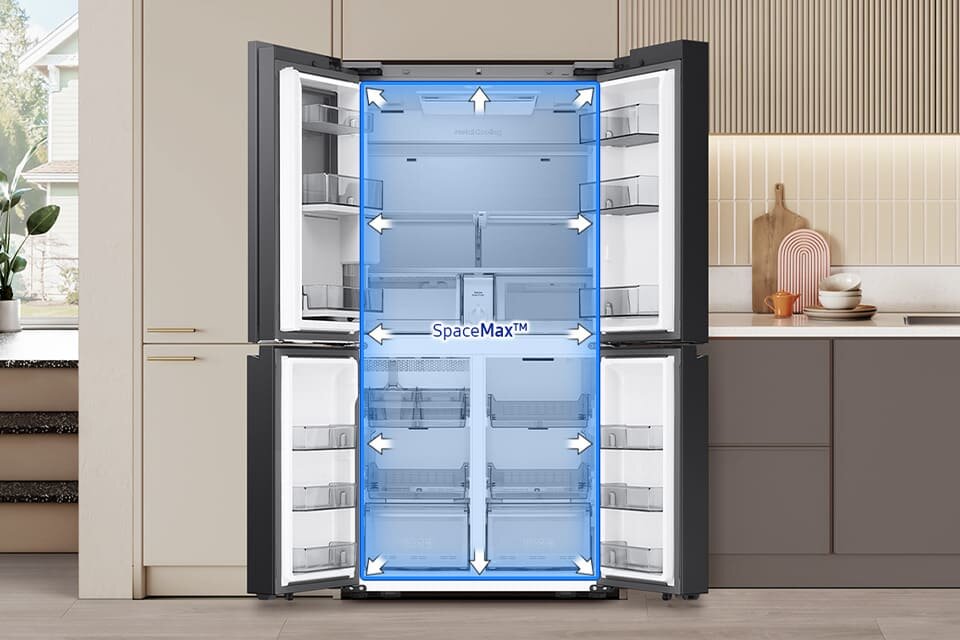 Model rm90f67cecef zapewnia zwiększoną przestrzeń, zachowując standardowe wymiary zewnętrzne.