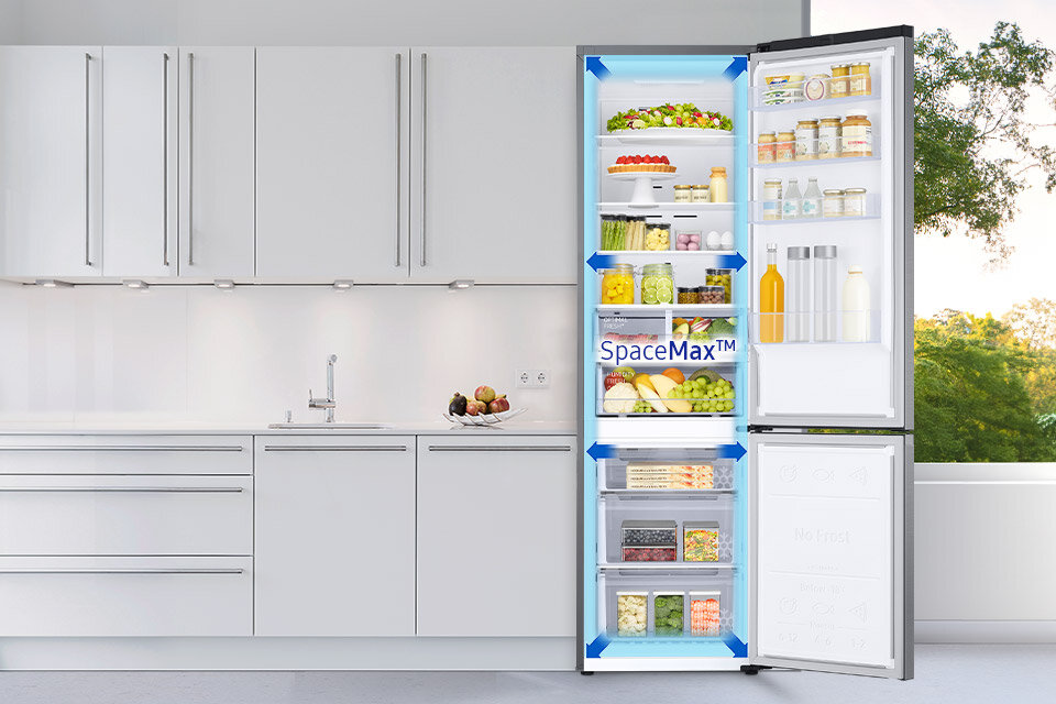 SpaceMax™ - technologia, która umożliwia uzyskanie większej przestrzeni w lodówce