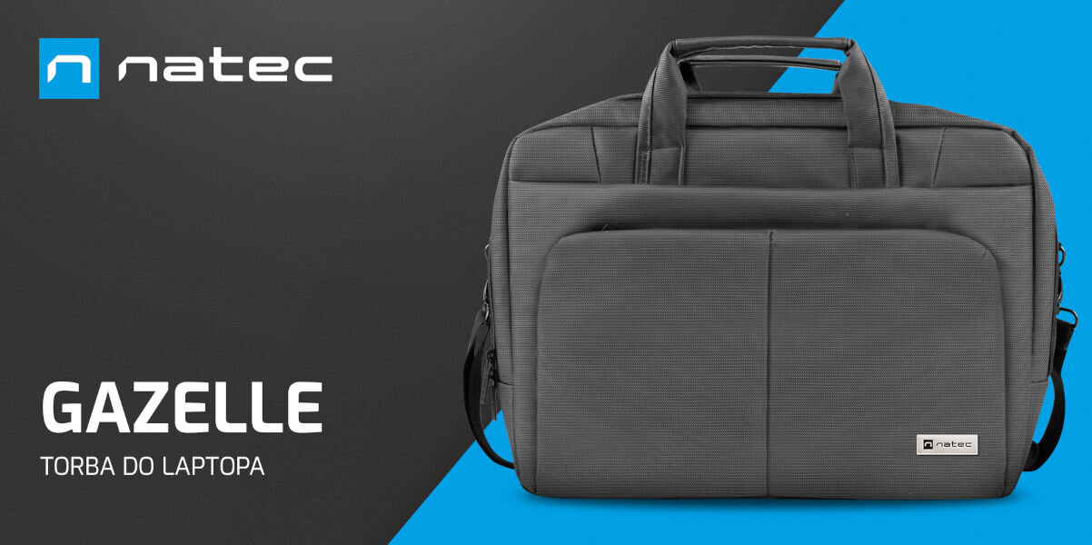 Torba na laptopa NATEC NTO-0812 Gazelle 15.6-16 cali Grafitowy