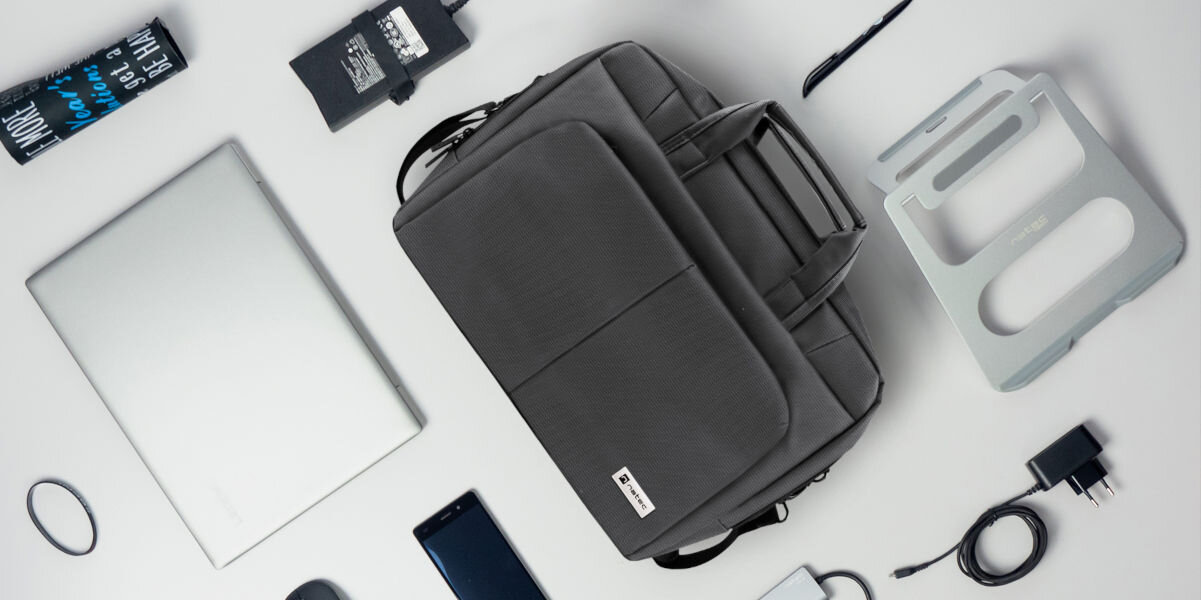 Torba na laptopa NATEC NTO-0812 Gazelle 15.6-16 cali Grafitowy połączenie funckjonalności i stylu ciekawa struktura