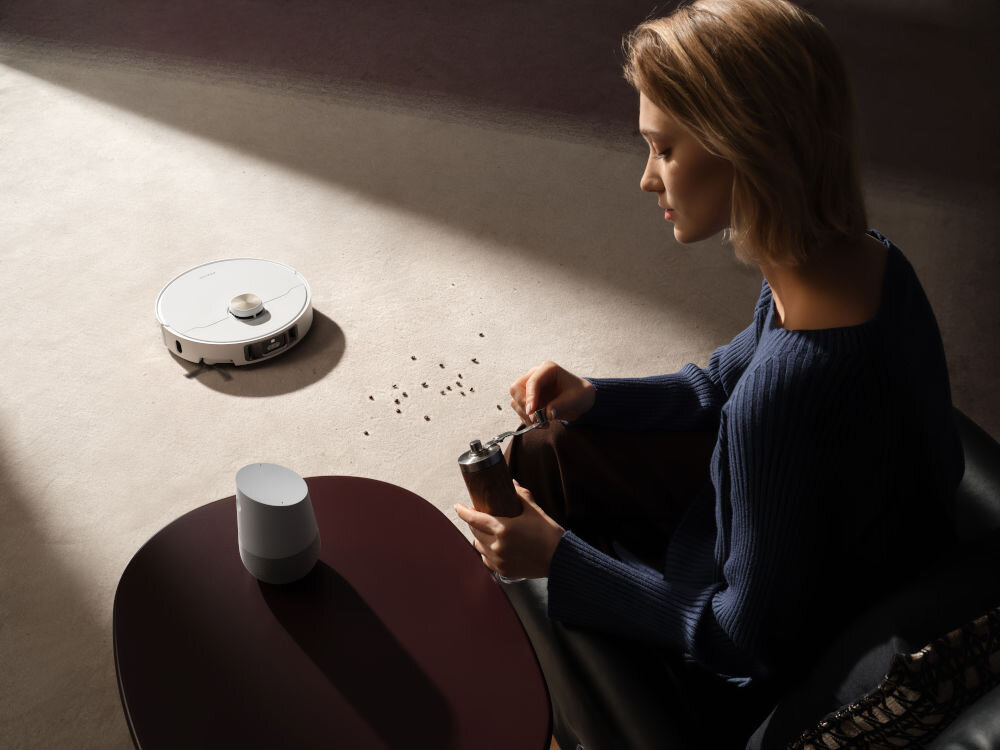 Robot sprzątający DREAME L40S Pro Ultra Biały robot sprzatający dywan siła ssania do 19 000 Pa silnik turboforce skuteczność sprzątania