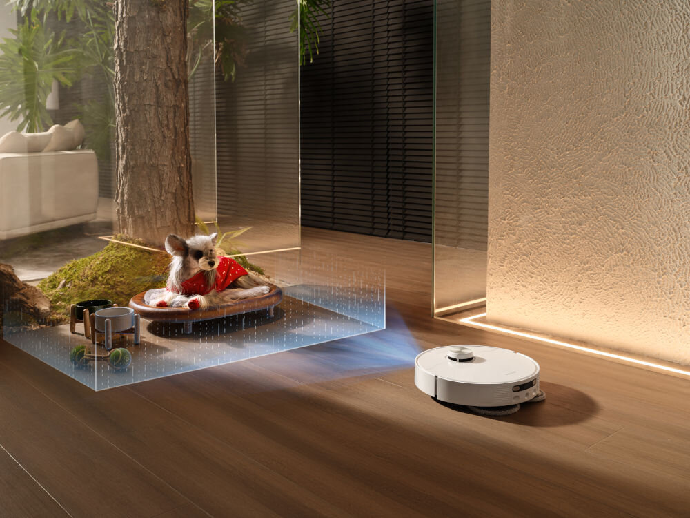 Robot sprzątający DREAME L40S Pro Ultra Biały wizualizacja rozpoznawania przestrzeni dopasowywanie trybu pracy System Smart Dirt Detection 2.0 czyszczenie mopów