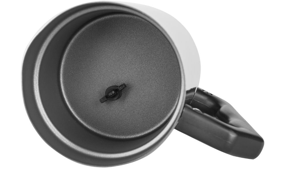 Spieniacz BIALETTI MK01 Milk Frother podgrzanie do 240 ml mleka spienienie do 115 ml mleka na gorąco lub zimno solidne materiały stal nierdzewna tworzywo sztuczne trwałość estetyczny wygląd funkcjonalność elegancki design 