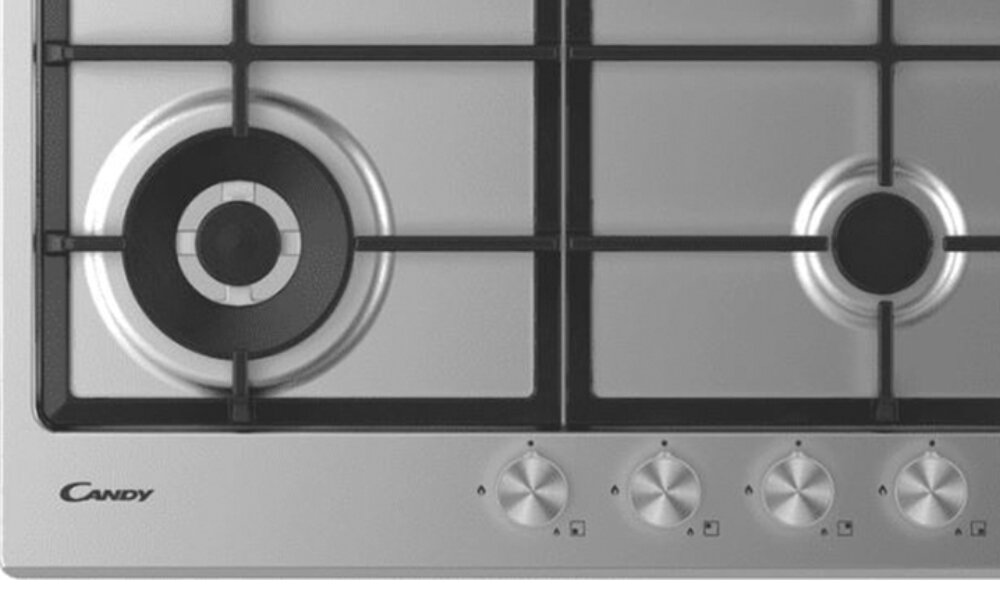Płyta gazowa CANDY CHW6LBB - Duży palnik