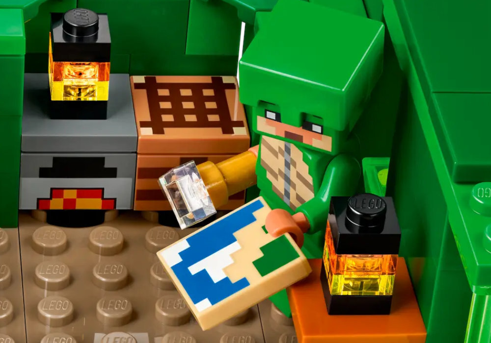 LEGO 21254 Minecraft Domek na plaży żółwi zabawa edukacja rozwój wyposażenie kreatywność