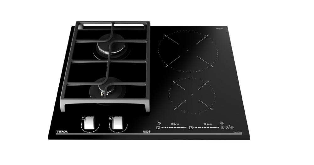 TEKA JZC 64322 ABC BK żeliwne zakrzywione ruszty przesuwanie garnki patelnie palnik niezależność praca