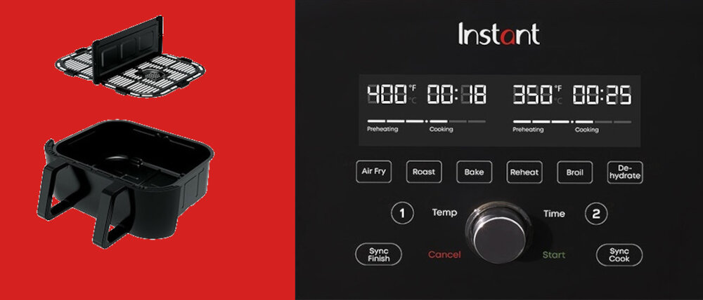 Frytkownica beztluszczowa INSTANT POT Votrex Versa Air Fryer latwe cyzszczenie