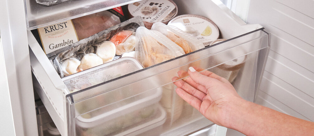 LODÓWKA CANDY CNCQ2T620EX trzy szuflady zamrażarka mrożenie komory przechowywanie pojemność 30 litrów