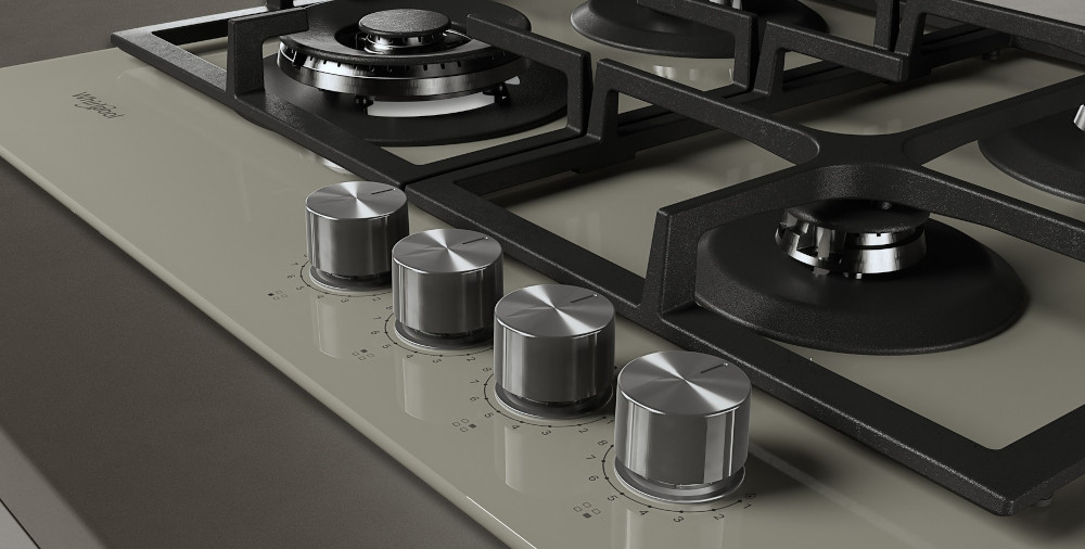 Płyta gazowa WHIRLPOOL GOFL 629/S zapalarka w pokrętle