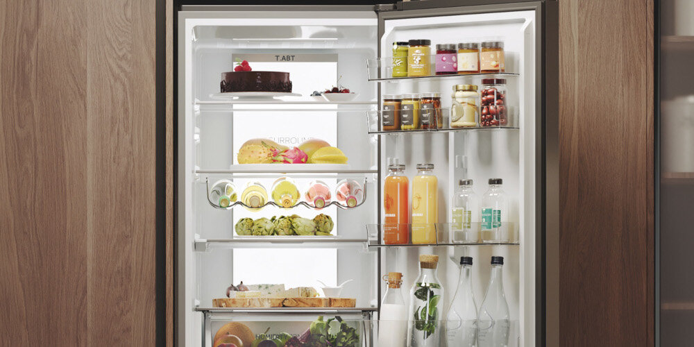 LODÓWKA HAIER HTW7620ANMG3D DayLight LED tylne oświetlenie widoczność światło jasne wnętrze większy komfort