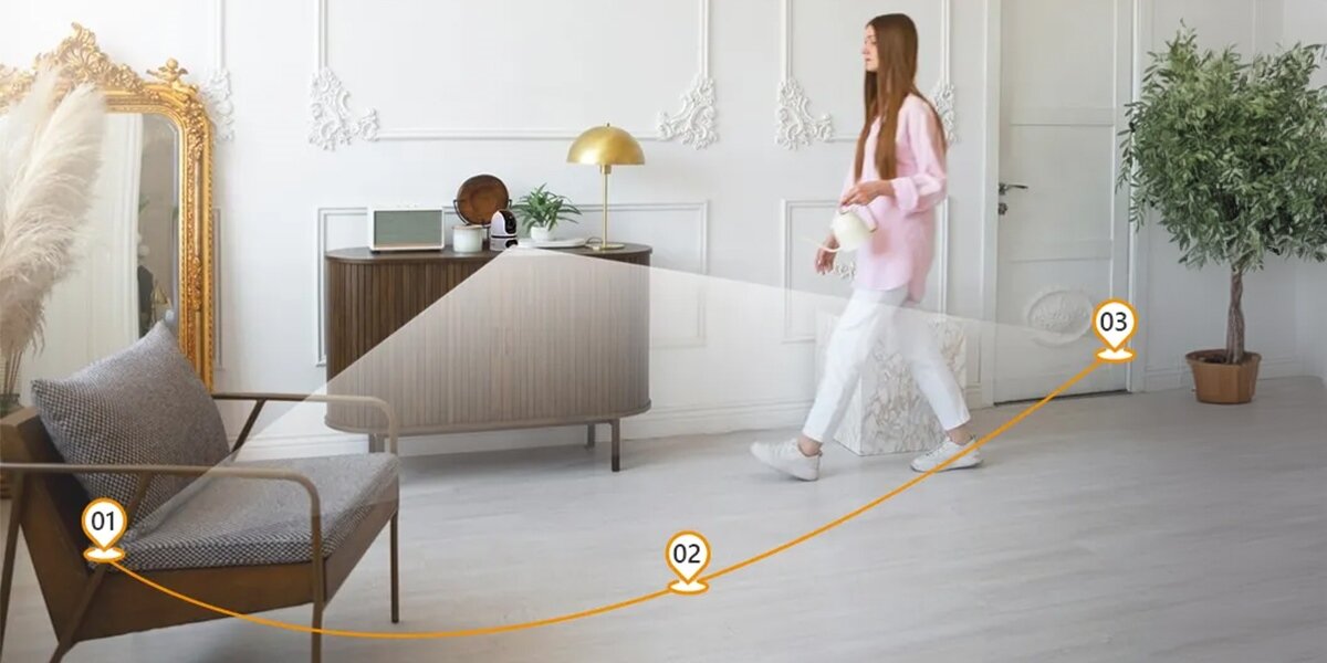 Kamera IMOU Ranger Dual 8MP dwa obiektywy staloogniskowe 3 MP/2K i PT 5 MP/3K panoramiczne obracanie i pochylanie ciagla obserwacja bz martwych punktow dwa miejsca jednoczesnie monitoring w obrebie 360 stopni