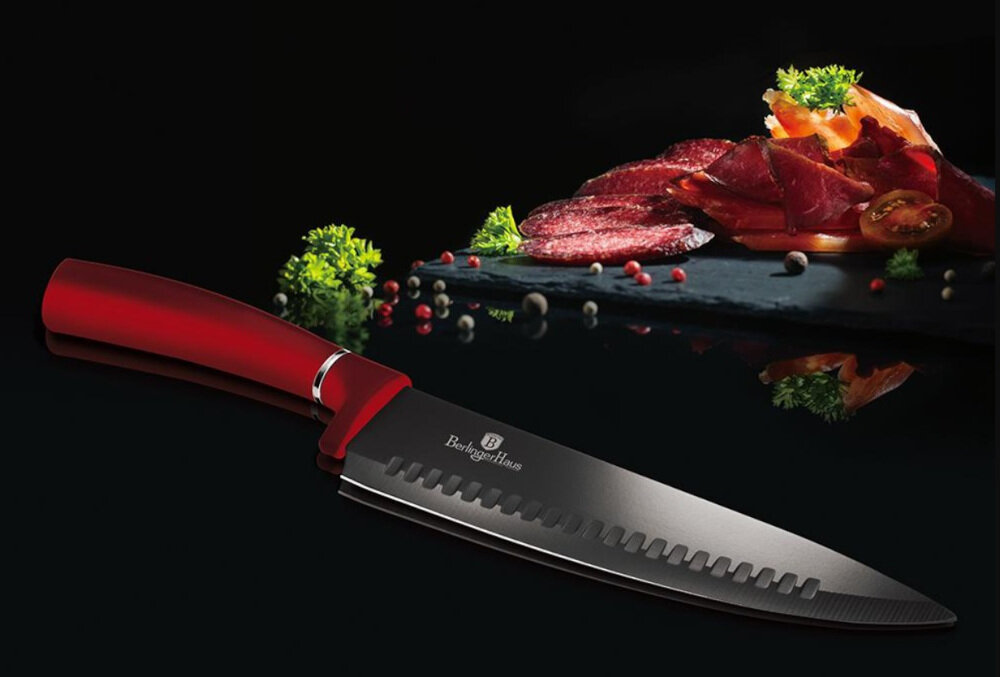 Zestaw nozy BERLINGER HAUS Metallic Line Burgundy Edition BH/2542 (6 elementow) mozliwosci uzytkowanie