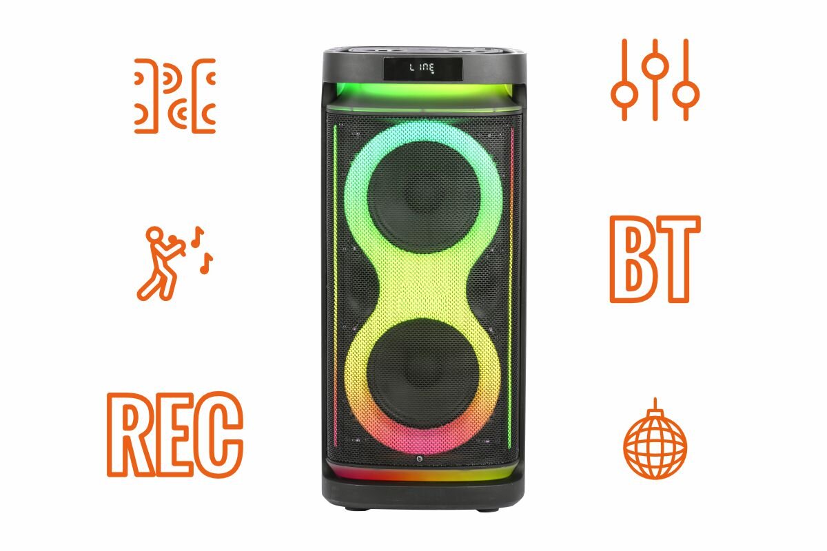 Power Audio MANTA HEKTOR - Dopracowane szczegóły, urządzenie od frontu na białym tle