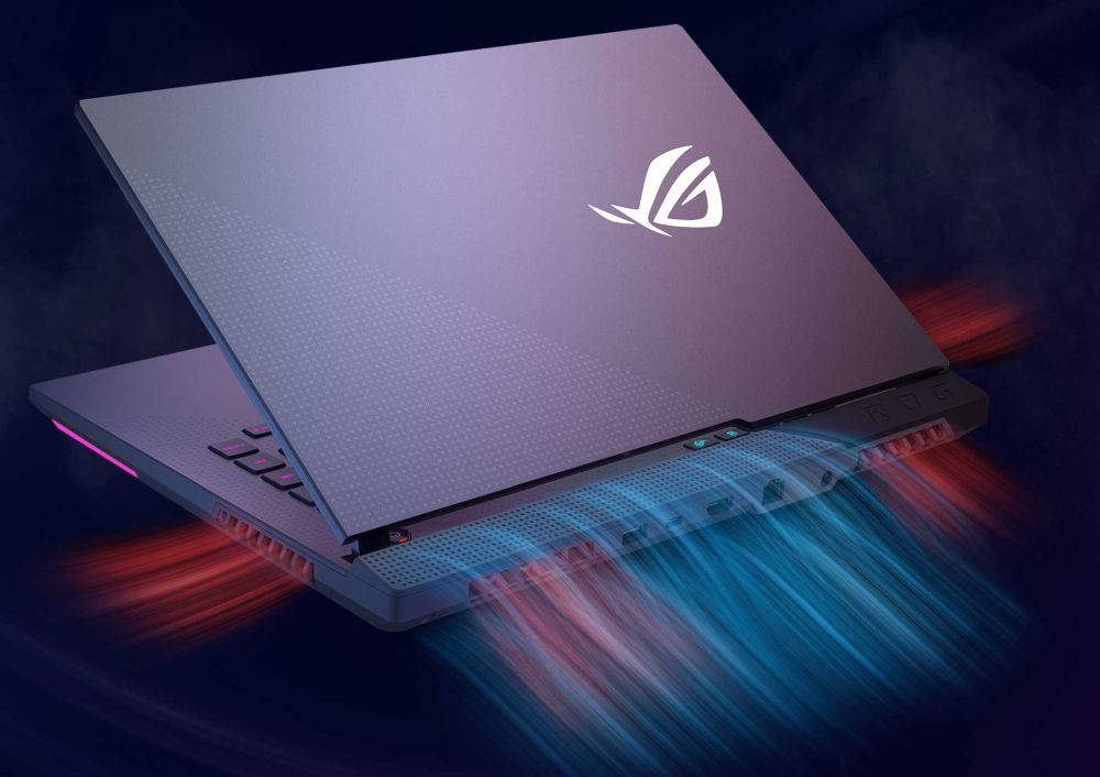 Laptop ASUS Rog Strix G15 G513 - system chłodzenia