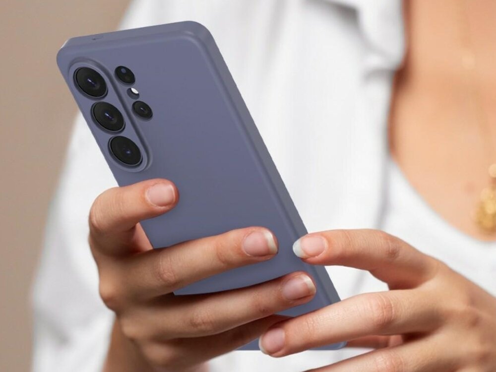 Etui ARAREE Typo Skin M MagSafe do Samsung Galaxy S26 Ultra Fioletowy - wytrzymałe, MagSafe, ochrona ekranu i aparatu