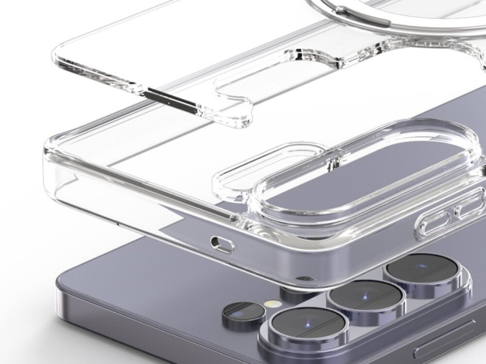 Etui ARAREE Duple M Stand MagSafe do Samsung Galaxy S26 Ultra Przezroczysty - wytrzymałe, MagSafe, ochrona zawiasu i aparatu Wytrzymała ochrona i MagSafe